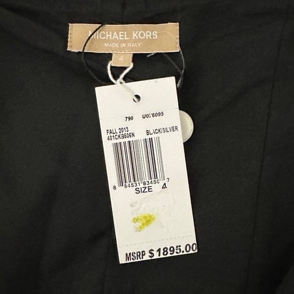 Runway & Red Carpet! Michael Kors Collection $1895 Silver Bustier Pencil Dress 4 - Picture 12 of 13